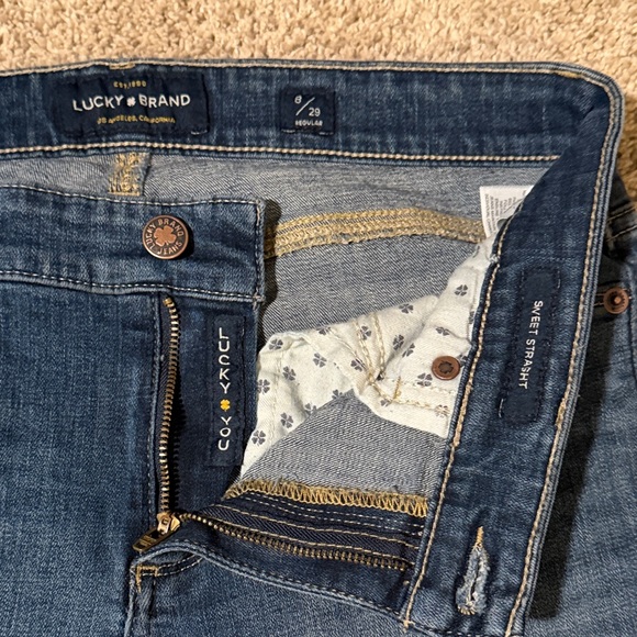 Lucky Brand Women's Sweet Straight Leg Blue Jeans - Picture 6 of 6